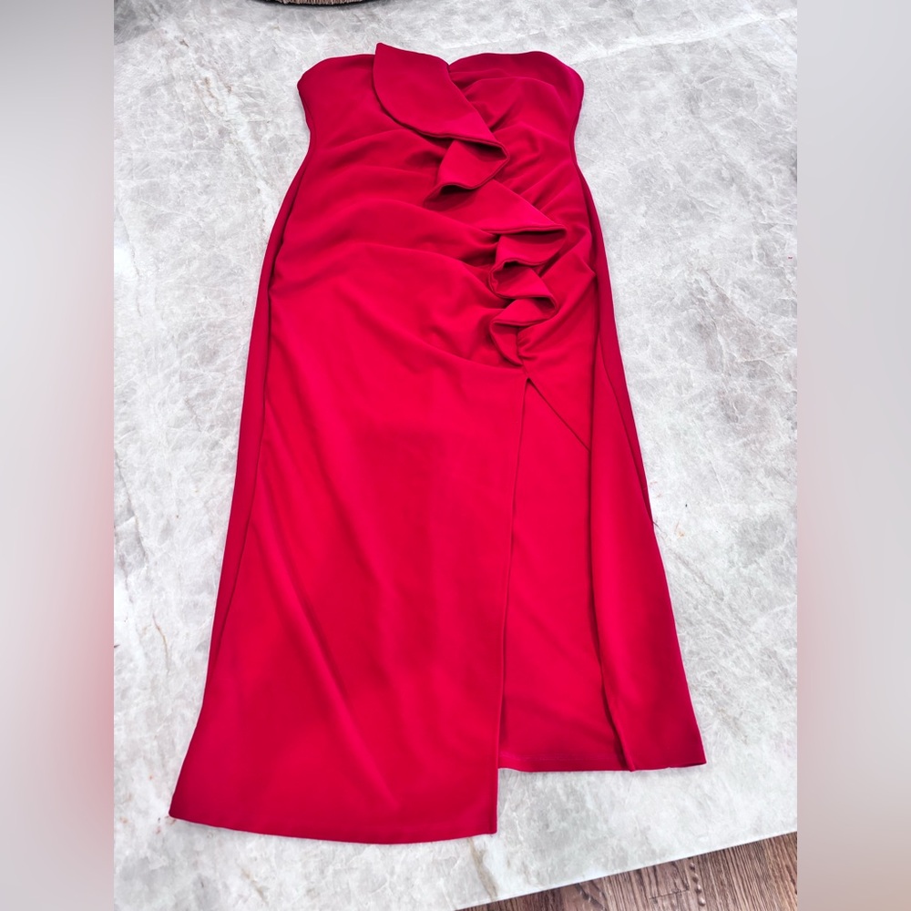 Fashion Nova Vibrant Red Top